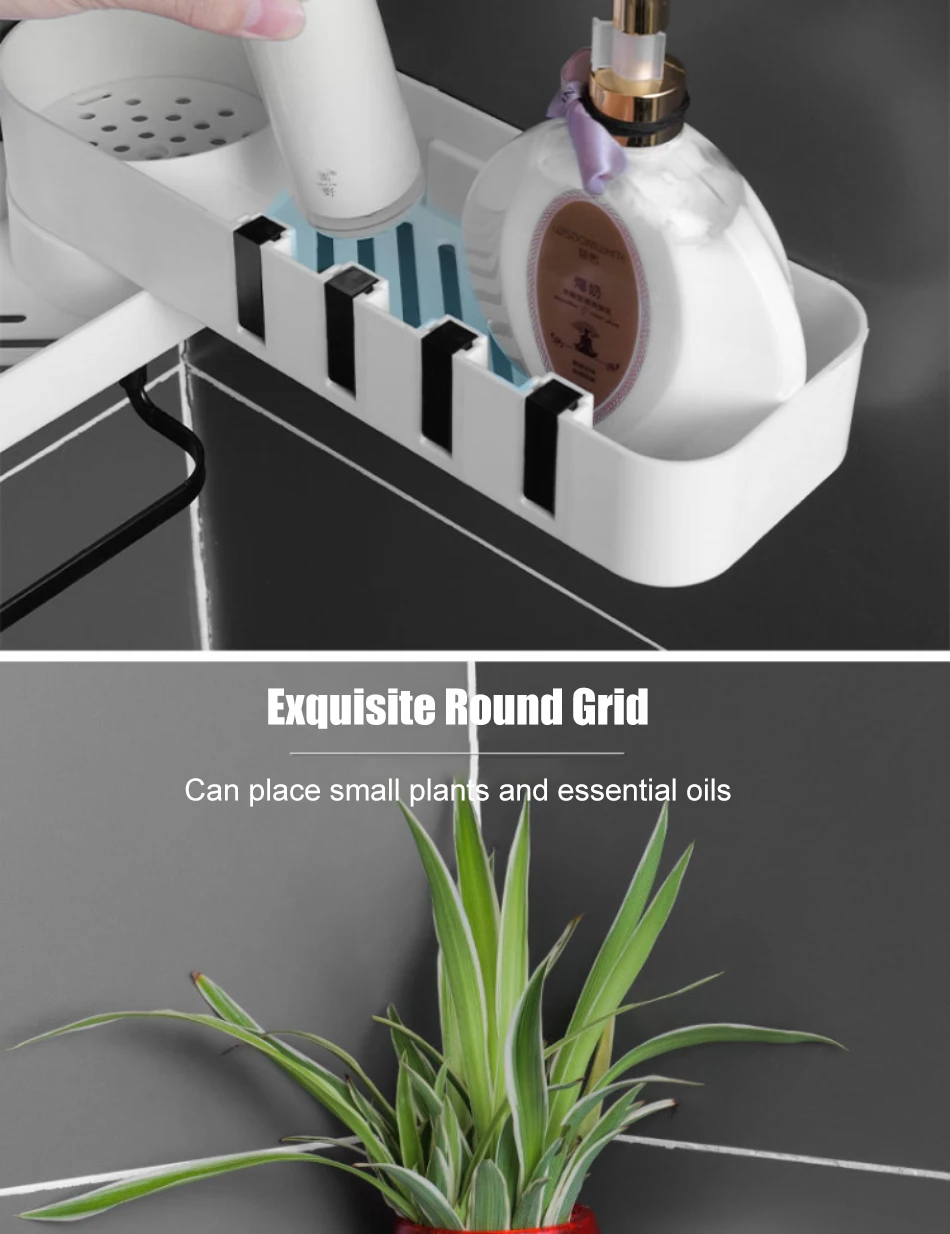 Bathroom Shelf Organizer Rotatable