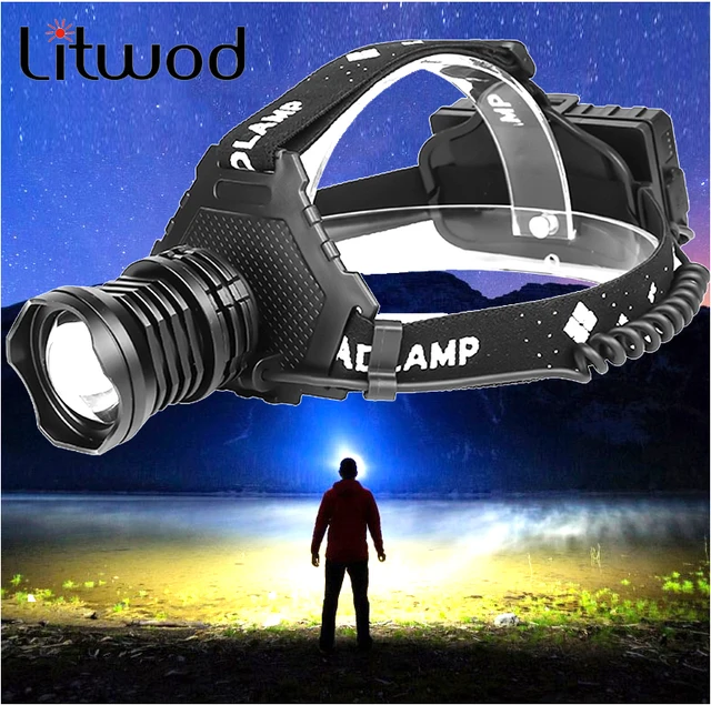 US $15.24 Litwod 2064z15 the most powerful XHP90 Led headlamp Headlight 32W zoom 18650 power bank flashlight 