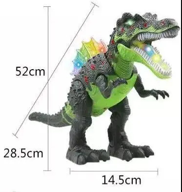 Горячая Распродажа Большой размер Электрический светильник ходьба T-Rex Hadrosaur со звуком Имитация Динозавра модели игрушки