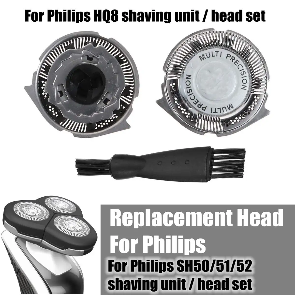 Poleet Сменная головка HQ8 для бритвы Philips PT и AT серии PT725 PT735 PT762 PT860 AT800 AT890 AT926