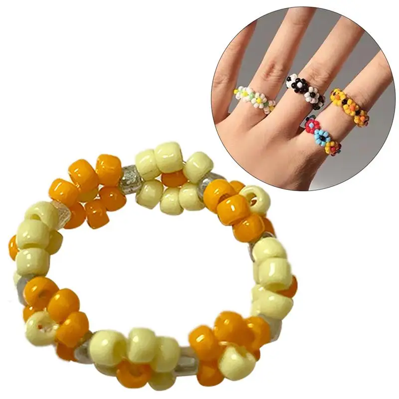 Finger-Ring Jewelry-Accessories Handmade Girl Bohemian-Style Women Lovely 1pc for Mix-Colors