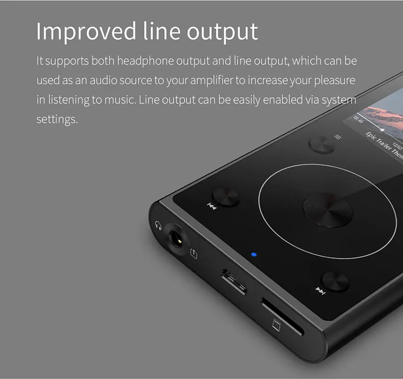 JadeAudio(подбренд FiiO) J1 двойной режим Bluetooth 4,0 портативный музыкальный плеер с высоким разрешением без потерь