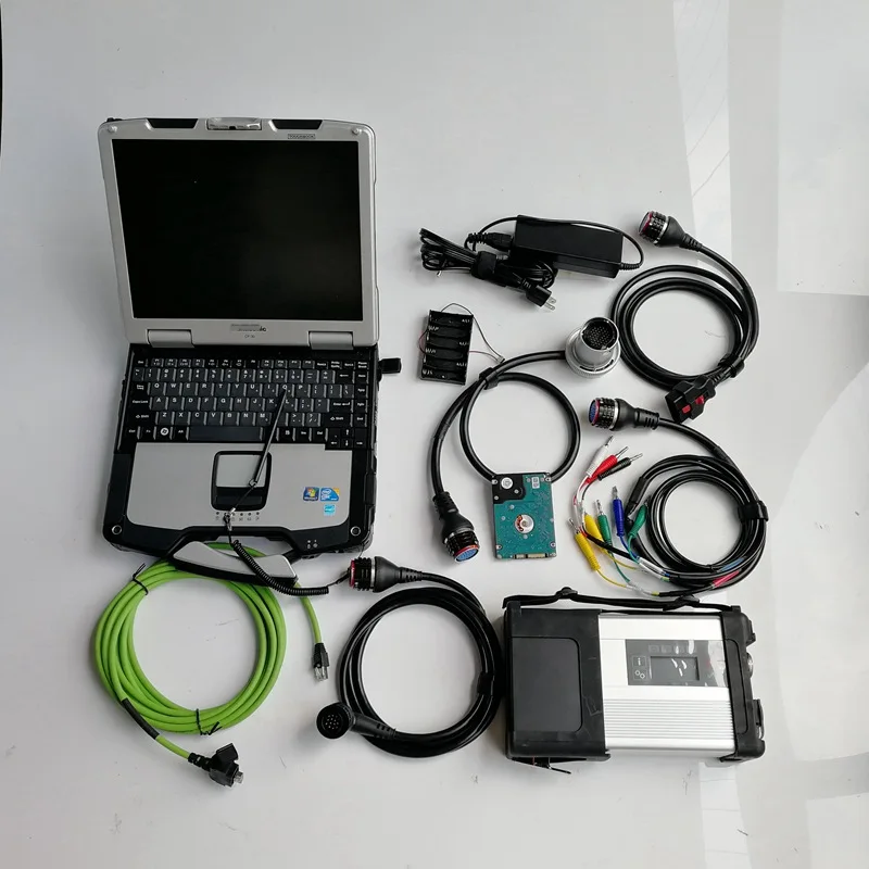 MB Star C5 V12/ программное обеспечение X DTS Vediamo HHT EPC в жестком диске ноутбука CF-30 CF30 4G для авто диагностических инструментов сканер программы - Цвет: SD C5 with CF-30 HDD