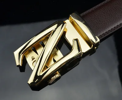 Модный бренд, кожаный ремень, деловые брюки, Ceinture Homme, Воловья кожа, пояс для брюк, автоматическая пряжка, мужские ремни, роскошные