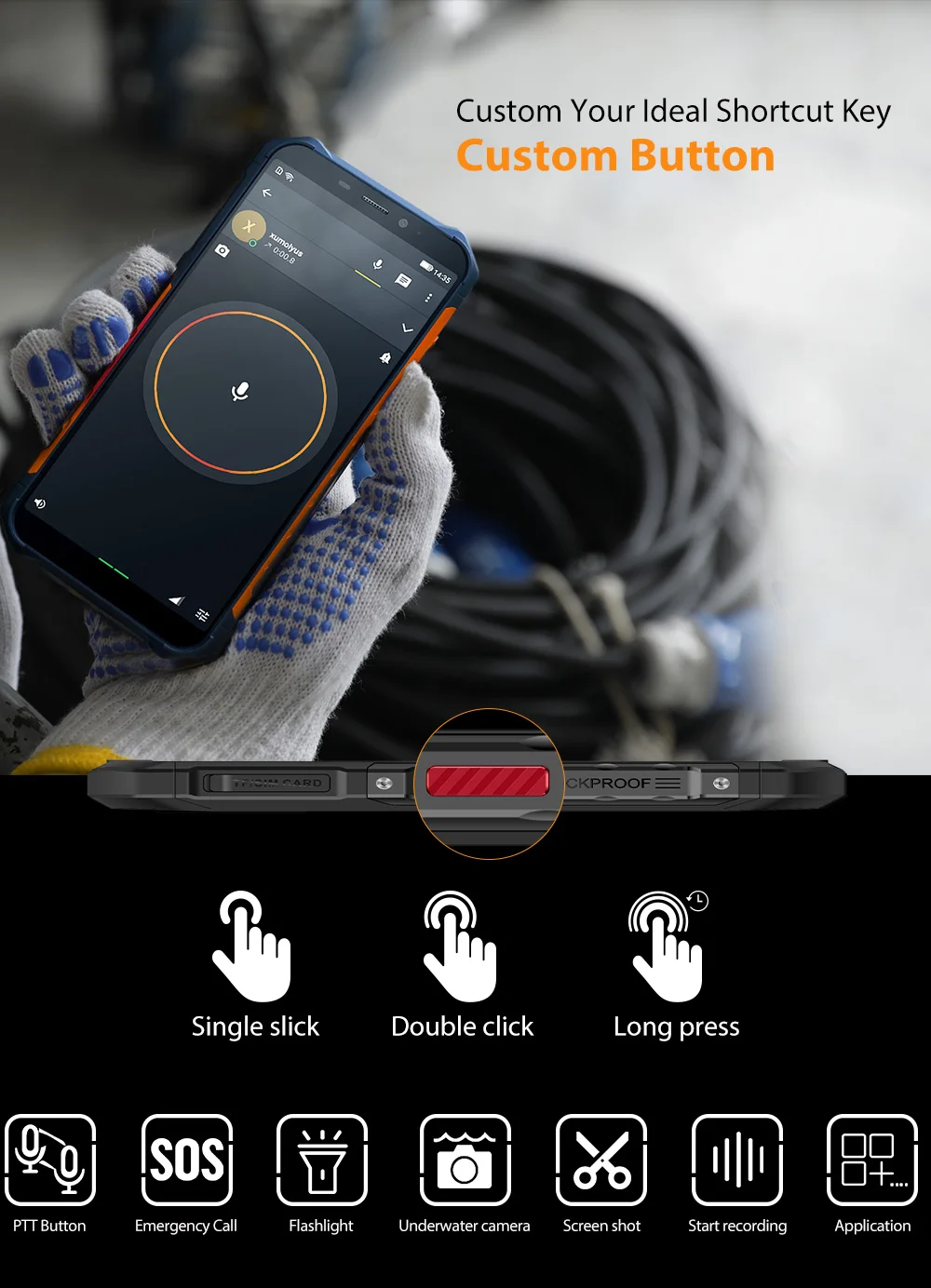 Ulefone Armor X5 смартфон с 5 дюймовым дисплеем восьмиядерным процессором otg nfc ОЗУ 3 ГБ