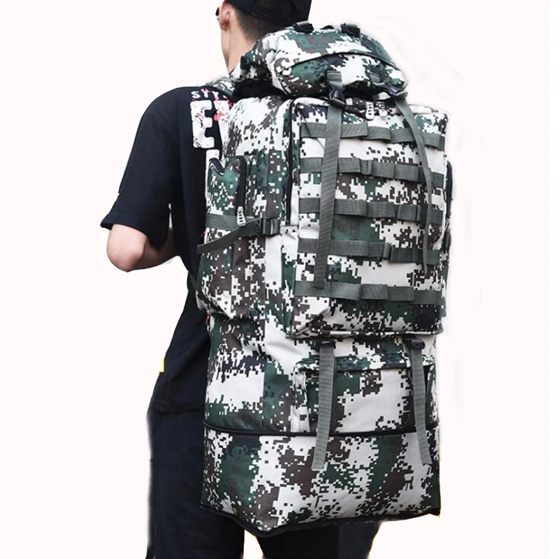 100л военный камуфляжный рюкзак туристический треккинг легкий складной рюкзак армейский рюкзак Molle сумка Тактический походный нейлоновый рюкзак