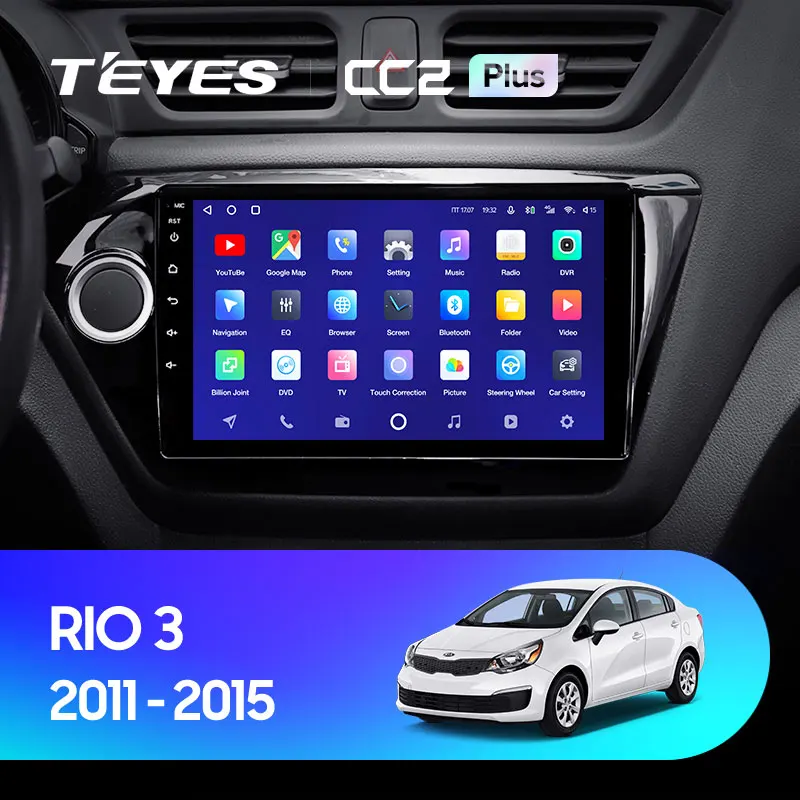 TEYES CC2L и CC2 Plus Штатная магнитола For Киа Рио 3 4 Kia RIO 2011 2019 Android до 8 ЯДЕР 6 + 128ГБ 16*2EQ DSP 2DIN