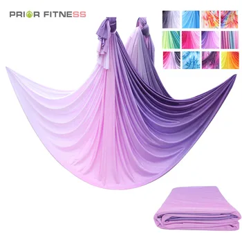 

PRIOR FITNESS 14.7 Meter Aerial Yoga Hammock Faric High Quality Aerial Silks Low Stretch Anti Gravity Yoga Equipment