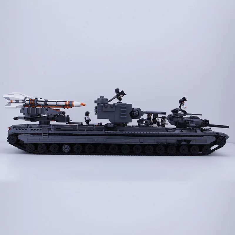 3663 шт. легое Военный танк ww2, KV-2 танк, игрушки для детей, рождественские подарки, кирпичные игрушки