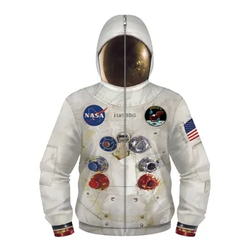 

DIY New 3D armstrong space suite Hoodie Sweatshirt kids Hoodies Casual Sweatshirt Cute coseplay astronaut spacesuit Hoodies