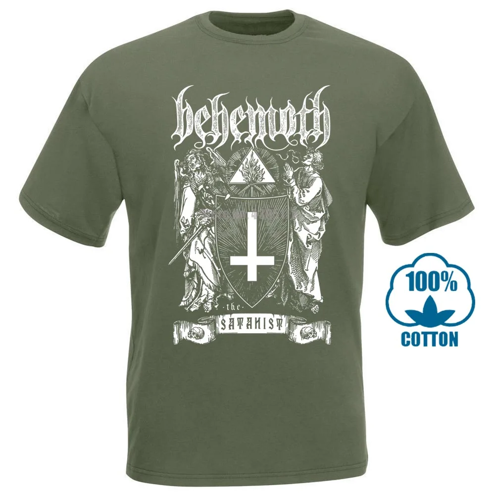 Behemoth The Satanist рубашка s m l Xl Xxl Officl футболка Black Death Metal футболка - Цвет: Армейский зеленый