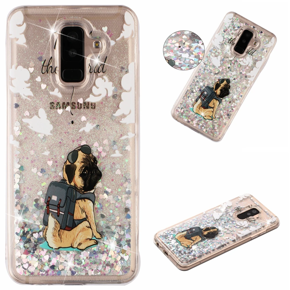 Чехол для Samsung Galaxy A6 Plus J8 2018 Jean + задняя крышка A605 J810 чехол с мультипликационным
