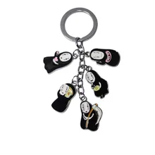 Halder Миядзаки Унесенные призраками, Безликий Для Мужчин's Цвет металлическая кукла 5 кулон брелок Мобильный телефон Веревка