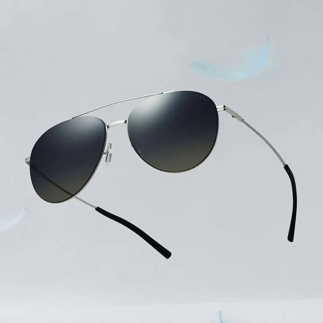 Новинка 2019New xiaomi mijia ANDZ нейлоновые поляризованные синие солнечные очки пилота xiomi Авиаторы Солнцезащитные очки UVA/UVB для путешествий на открытом воздухе