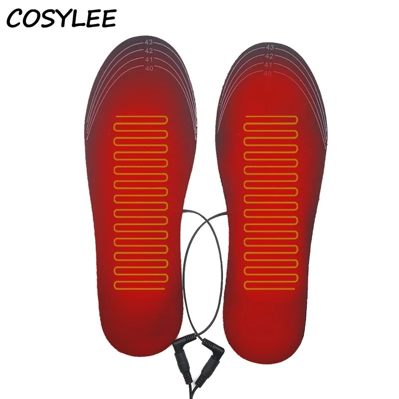 USB Heated Shoe Insoles Electric Foot Warming Pad Feet Warmer Sock Pad Mat Winter Outdoor Sports Heating Insoles Winter Warm