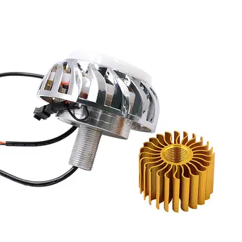 

New Dual Halo Motorcycle 12V-85V Projector Hi/Lo Beam LED Super Bright High Power Lamp Brake Lights LED Car Bulbs Car Supplies