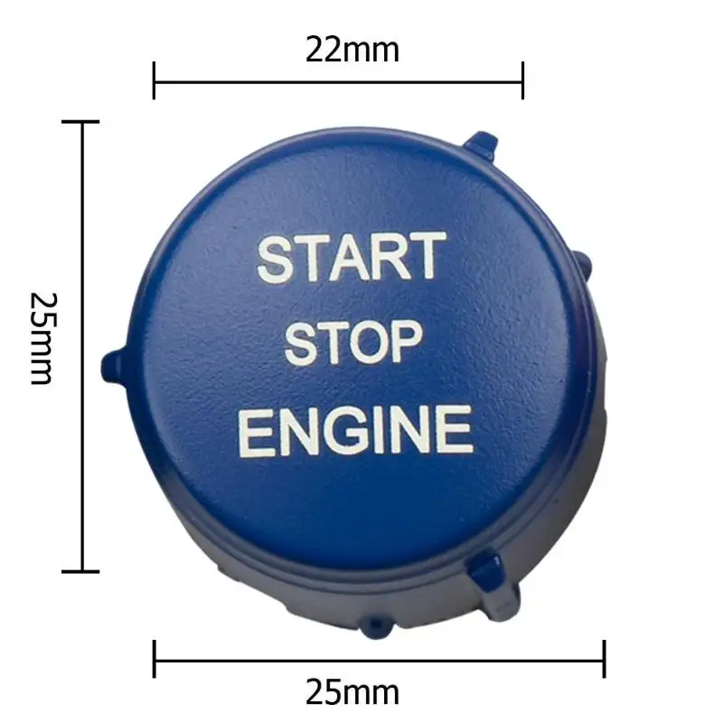 Кнопка зажигания двигателя Замена крышки запуска Стоп ключ переключатель декор для Range Rover Простая установка и простое управление