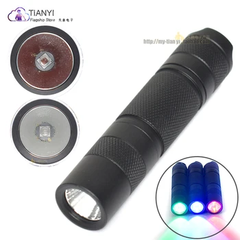 

MINI FlashlighT CREE XPE R5 LED Flashlight Light Green/Red/Blu-ray MINI Tactical Torch Lamp For Fishing Hunting Detector