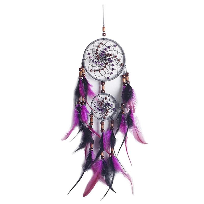 Fashion-Purple+black Dreams Handmade Bohemian Dreamcatcher