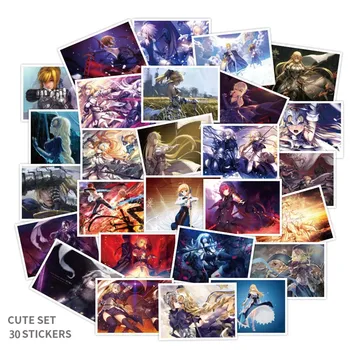 

30Pcs/Lot Fate/Stay Night Anime Stickers Cute Cartoon Sticker Pack Classic Toys Skateboard Doodle Sticker Toys