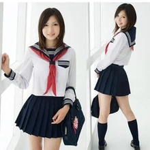 Школьная форма для девочек, Корейская японская школьная форма, студенческие матросские Костюмы для косплея, осенне-зимние школьные платья