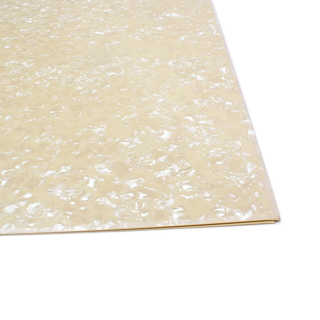 PVC Plastic Guitar Pickguard Sheet Material Cream Luthier Supply