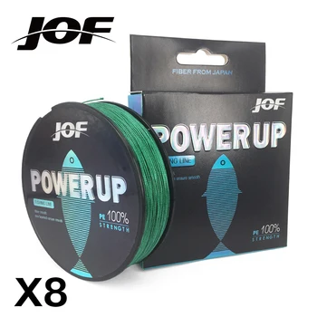 

JOF POWER UP Super Strong 100M 8 Strands Weaves PE Braided Fishing Line Rope Multifilament 20LB 30LB 40LB 50LB 70LB 80LB 100LB