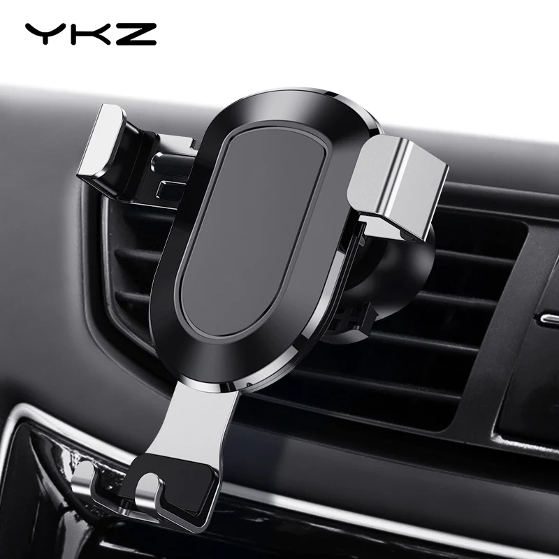 

Car Phone Holder YKZ Auto-locked Air Vent Gravity Mount Car Holder for iPhone Xiaomi Universal Holder Stand for Cellphone in Car