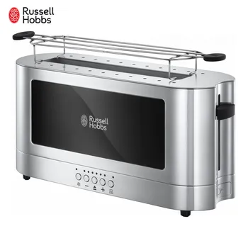 

Toasters Russell Hobbs 23380-56 Light Grey Home Appliances Kitchen Cooking Appliance Toaster Elegance Automatic Pop-Up Function Stainless Steel Mechanical Timer