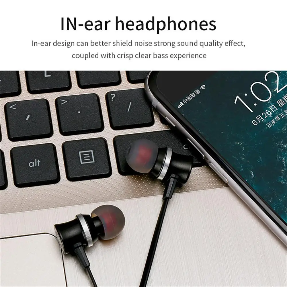 Noise Cancelling Bluetooth Wireless Headsets Sports Earphones Earbuds for iPhone Samsung Note 10 9 8 S9 S8 Motorola E G Xiaomi