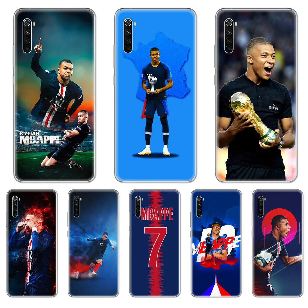 

Kylian Mbappe France football Phone Case cover For xiaomi Redmi 3S 4A 5A 6A 5 Plus 4X 7 8 8a CC9 K20 Pro K30 transparent