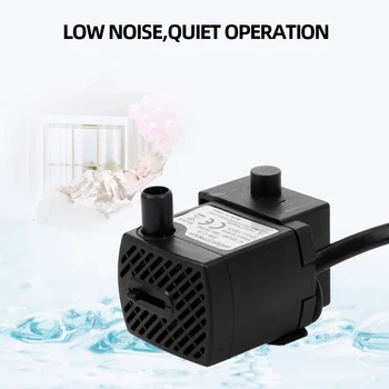 

2W Ultra-quiet Mini Water Pump with Power Cord USB Waterproof Water Pump for Cat Water Fountain Aquarium Fish Tank Water Pump