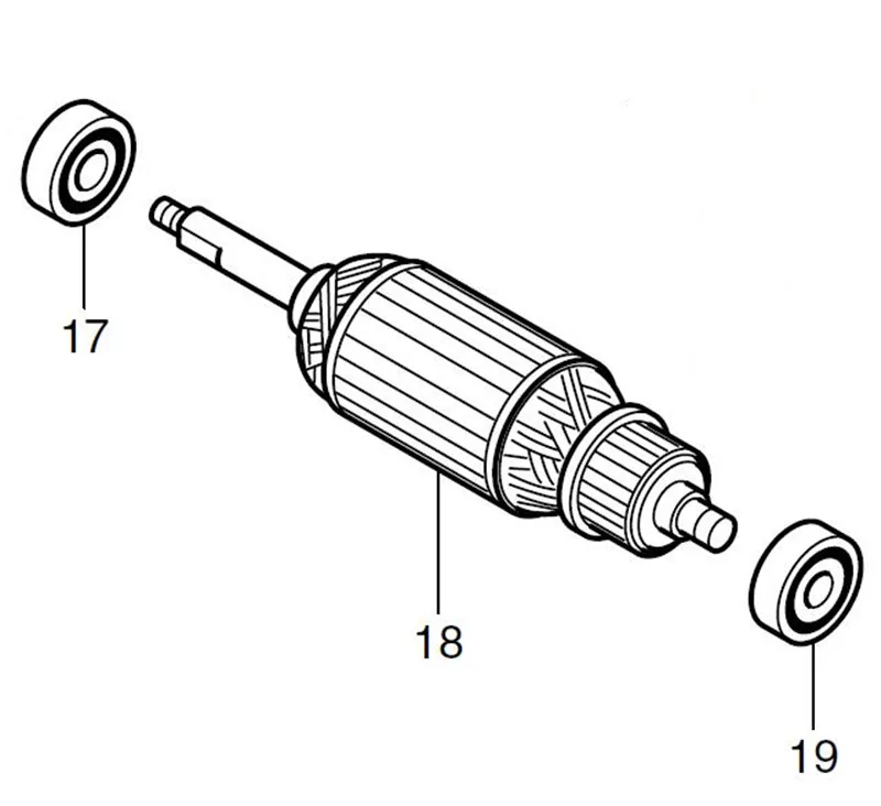 AC220-240V MAKITA 519155-5 ротор якорь электродвигателя для MUB100 MT400 ротора