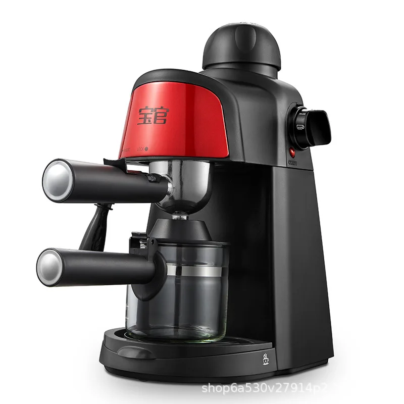 Freshly 800W Coffee Maker Machine Home Small Italian Semi-Automatic Steam Milk Frother Capuchinator Bubble Barista | Бытовая техника