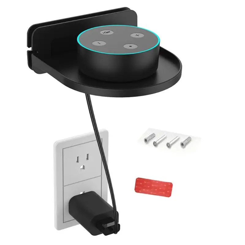 

Portable Stand Organizer Wall Shelf Mount for Amazon Echo Dot 3 2 Speaker for Google Home Mini/Google Wifi Smart Phones Safety