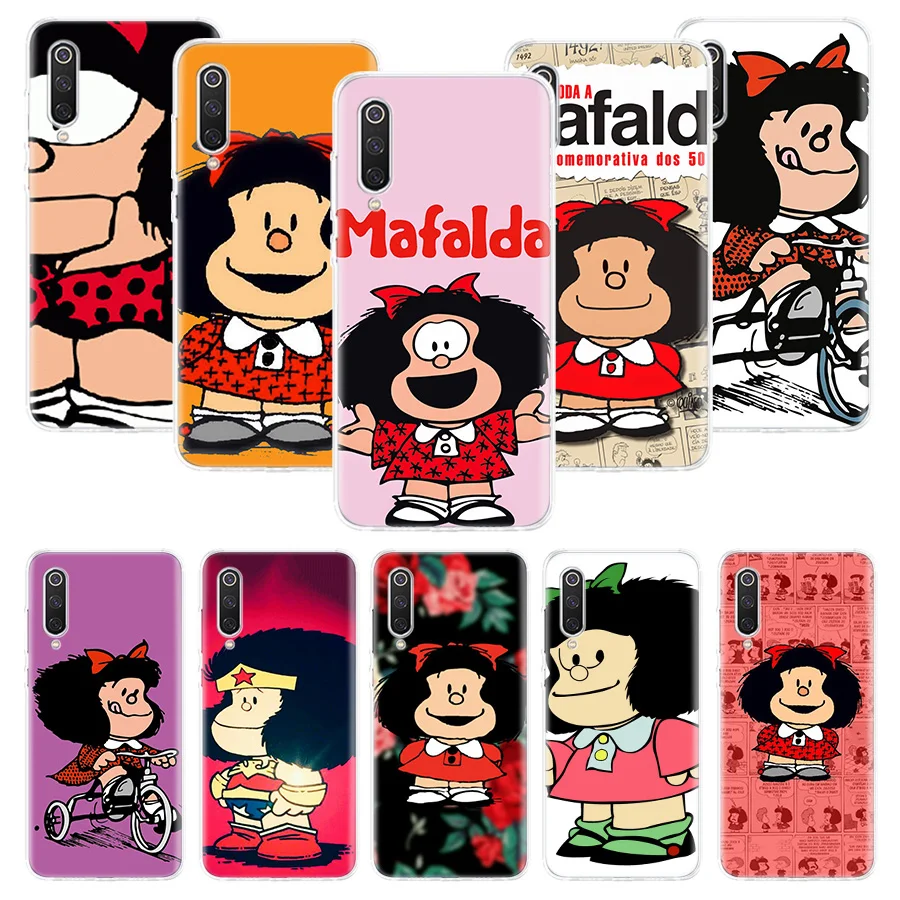 Mafalda чехол для Xiaomi Redmi Note 10 9 9S 8 7 6 8T 8A 7A 6A S2 K30 K20 MI CC9 F1 Lite Pro мягкий телефона из