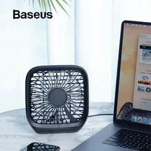 Складные мини USB вентиляторы Baseus, охлаждающий вентилятор на заднее сиденье автомобиля, портативный вентилятор воздушного охлаждения для дома, путешествий, подголовник автомобиля, настольные вентиляторы для офиса