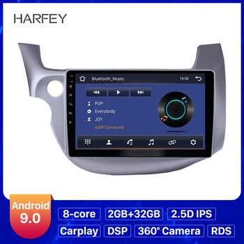 

Harfey Car GPS 2Din Android 9.0 Autoradio 10.1" Navi Stereo with Bluetooth for Honda Fit 2007 2008 2009-2013 Multimedia Player