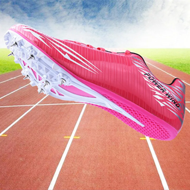 Men Track Field Shoes Women Spikes Sneakers Athlete Running Training Lightweight Racing Match Spike Sport Shoes Couples