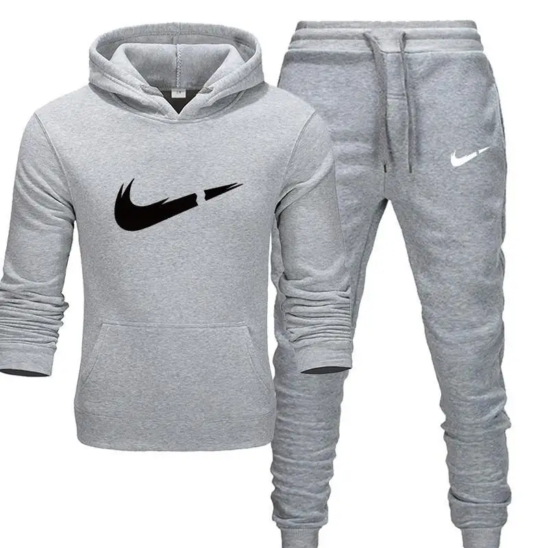New Fashion Hoodies Men Sport suit Sweatshirt+Sweatpants Suits Casual Long Sleeve Pullover Hoodie clothing