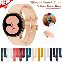 

Silicone Strap For Samsung Galaxy Watch4 classic 46mm 42mm/Galaxy Watch 4 44mm 40mm Sport Band Replacement Wristbands 1:1 buckle