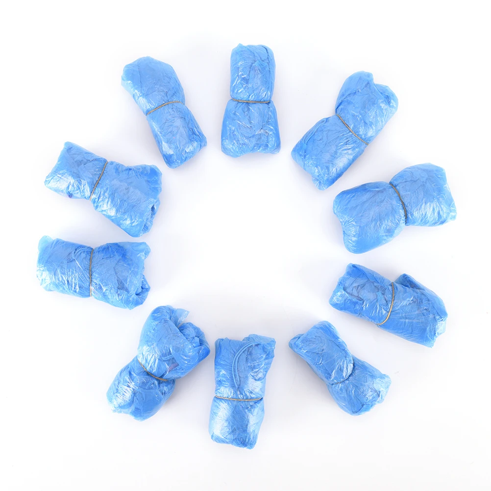 Plastic Rain Waterproof Overshoes Boot Covers Disposable Shoe Covers 100pcs/lot shoe covers