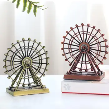 

Retro The London Eye Creative Metal Ferris Wheel Ornament Home Desk Decoration Crafts Figurines Miniatures Wonderful Gift