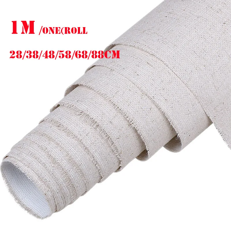 Rotolo Tela Per Dipingere 5m - Cotone 280g/m&sup2;, Larghezze 27-57 Cm, Per Principianti E Artisti