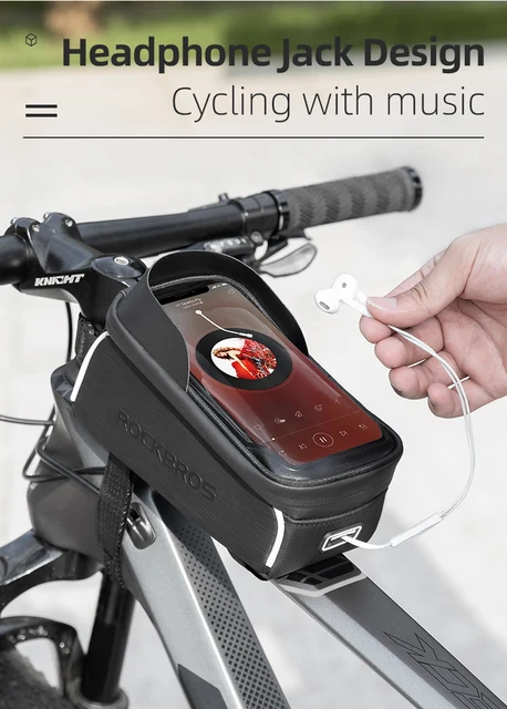 Borsa Da Bici Impermeabile Per Telaio | 2 Misure 1L/1.5L | Design Aerodinamico, Montaggio Facile | ROCKBROS - Foto 10