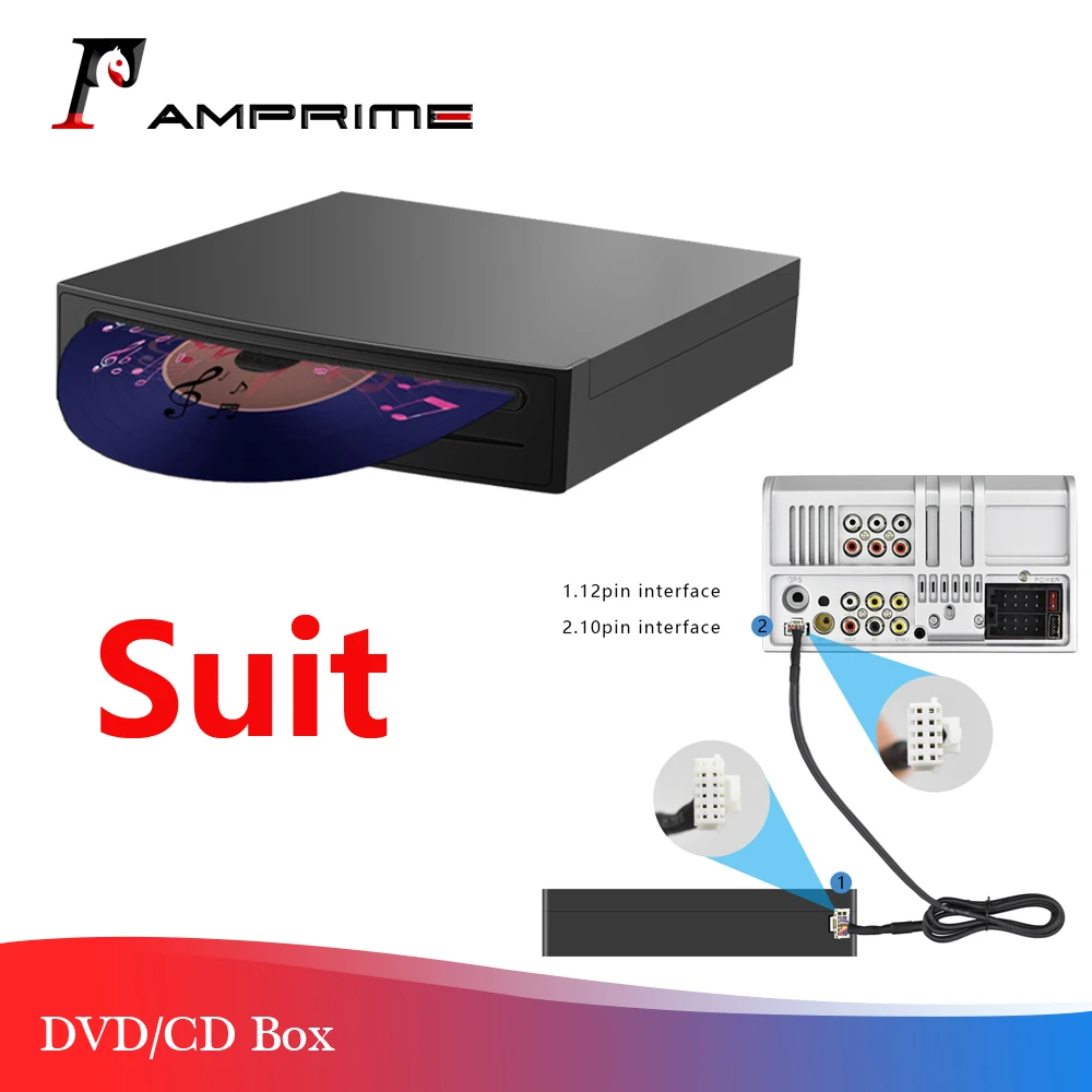 

AMPrime Car DVD Player BoX Support Connect specific Car Multimedia Player