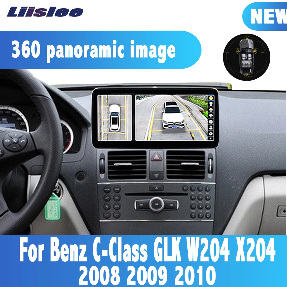 360 камера для Benz C Class GLK W204 X204 2008 2009 2010 HD экран 10 25 дюймов Android автомобильный Радио