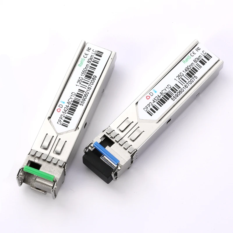 LC 80 км SFP волоконно-оптический модуль 155 м LC 100 км 1490/1550 нм одиночный волоконный SFP оптический модульный SFP приемопередатчик для ONU OLT