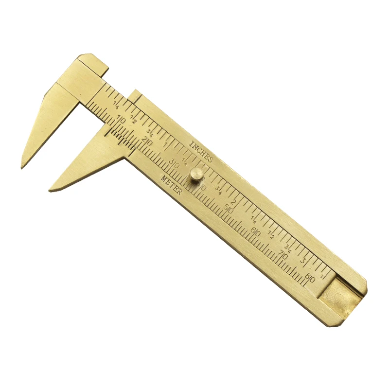 

Scale Metal Slider Vernier Caliper Ruler Portable Measuring Tool Double-scale GQ