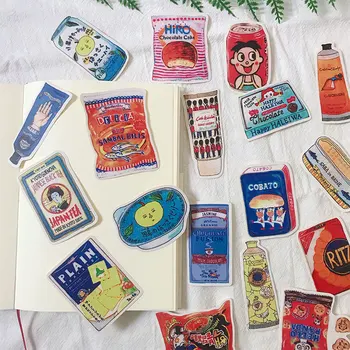 

26Pcs/Pack Travel Hand Draw Snack Candy Sticker DIY Craft Scrapbooking Album Junk Journal Planner Decorative Stickers